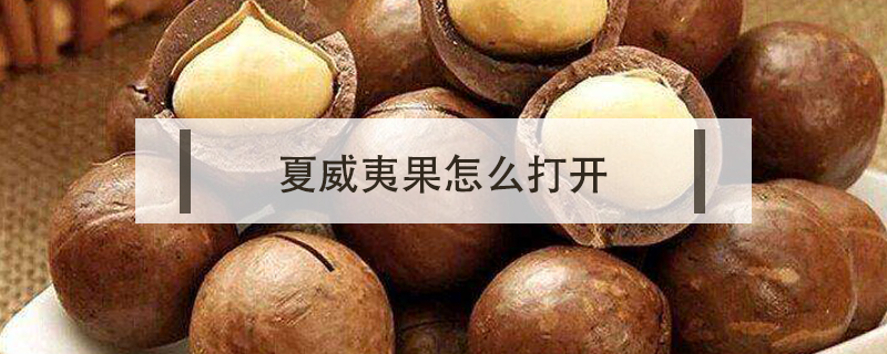 夏威夷果怎么打開(kāi)