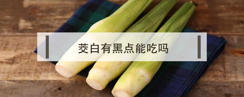 茭白有黑點能吃嗎