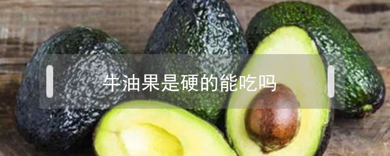 牛油果是硬的能吃嗎