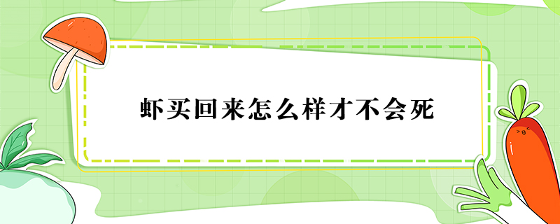 蝦買回來(lái)怎么樣才不會(huì)死